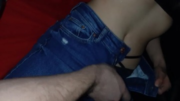 Banged A Slut From A Tinder With Holey Panties In A Car