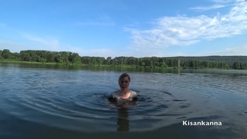 Squirt In A Public Place! Swimming In The Lake With Clothes On!