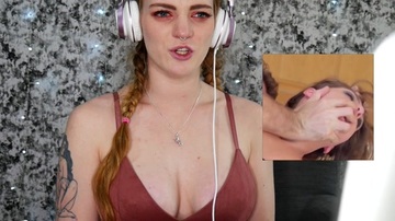 Karlie watches porn and comments
