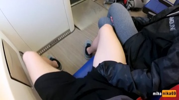 REALLY PUBLIC DUCKED ON THE TRAIN | FROM FACE ORGASM TO MOUTH FROM MIHANIKA69