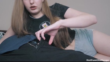 Young bitch want my dick for a blowjob from a blonde.