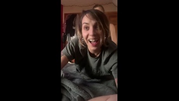 Watching the Wife Fuck the GF with a Strap on while I Jerk off