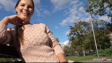 GERMAN SCOUT - BLUE EYES JENIFER TALK TO FUCK AT REAL PICKUP STREET CASTING