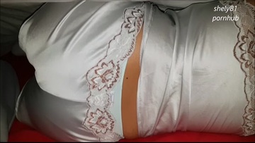 My Roommate's Sexy Mom is Beautiful and Breathtaking, Fuck! satin pjs whit underpants