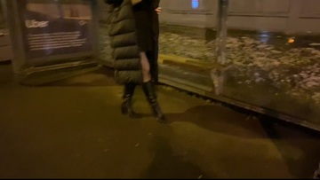 Piss at the bus stop in town!