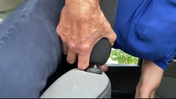 Weird fucking. So horny I fucked the headrest in my car to cum!