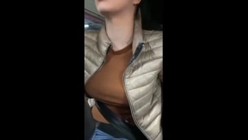 Teen fuck with stranger in a parking and eat cum