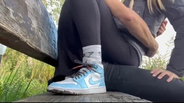 Young Hot Blonde lets me Play with her Pussy in Public Park - RISKY PUBLIC POV