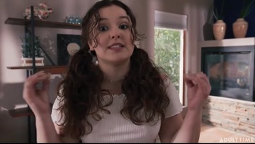 Busty chick Leana (Leana Lovings) gets fucked hard.