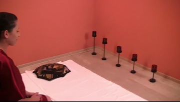 Oil massage for the passionate seductress.