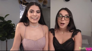 Hot threesome, cute girls and lover.