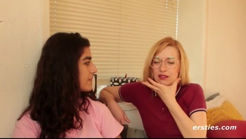 Lesbian friends having a good time together