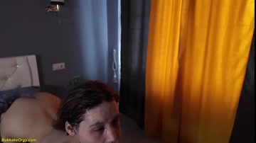 her first rough anal party in the style of bukkake