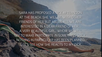 BEACH ADVENTURE: meet Sara again...with her sexy friend