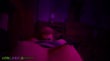Albert Wesker and Jill Valentine getting very intimate with each other
