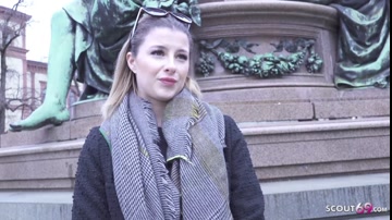 GERMAN SCOUT - German gamer Mia Minow Pickup for casting fuck in Munich