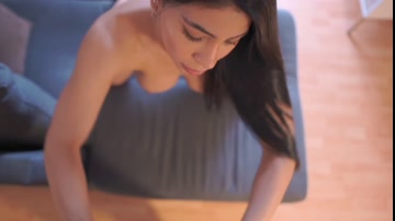 I asked my neighbor for sugar and he cummed, fucking me hard until he filled my tits with cum.