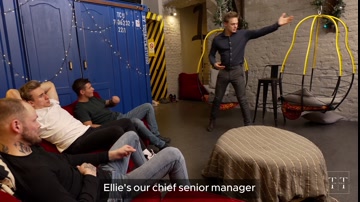 Sex in the office, part 6. Four big dicks for employee of the month