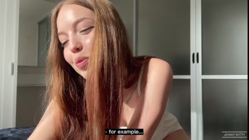 QUICK MORNING SEX. 18 years old beauty made me fuck her tight hole.