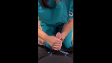 A sperm bank nurse in Las Vegas will do anything to get a sample. Talks me down and fucks me at the end.