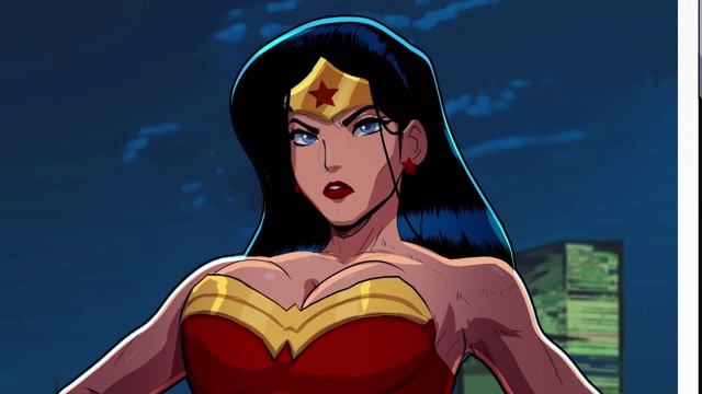 Wonder Woman threesome fuck