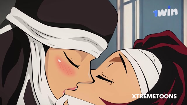 Tanjiro wakes up from a coma to fuck his nurse who surprises him with her big tits and a delicious b