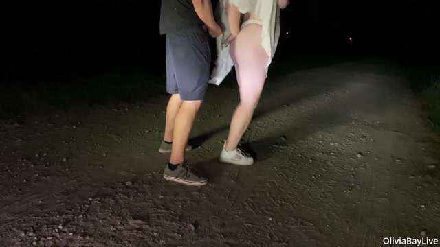 I found a ghost bitch on Halloween while driving at night! 👻💦