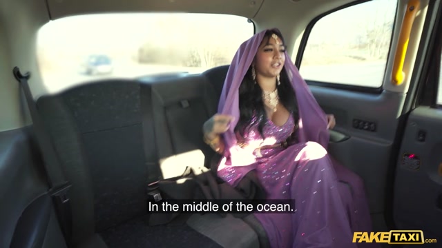 Fake Taxi Bengali nurse takes a big cock in her her tight Asian pussy with her big tits out